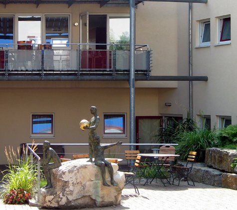 Auch im Innenhof herrscht Wohlfühlcharakter