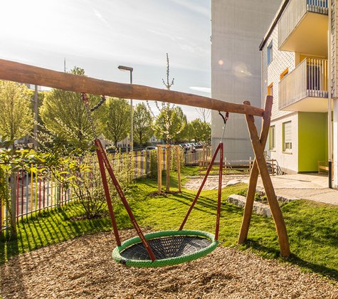 Der Garten ist gefüllt mit spannenden Beschäftigungsmöglichkeiten - Foto: Florian Gerlach